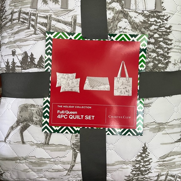 The holiday collection full/queen four piece quilt set new with tags - Picture 5 of 9